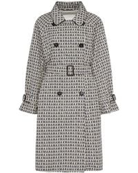 Max Mara - Lucio Jacquard Logo Trench Coat - Lyst