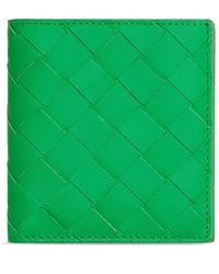 Bottega Veneta - Intrecciato Leather Slim Bi-Fold Wallet - Lyst