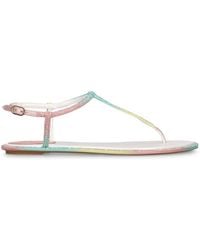 Rene Caovilla - 10mm Crystal Flat Sandals - Lyst