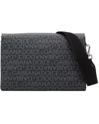 Dolce & Gabbana - Logo Jacquard Messenger Bag - Lyst