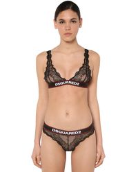 DSquared² Soutien-Gorge Triangle En Dentelle - Noir