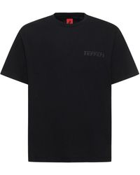 Ferrari - Logo Oversize Cotton Jersey T-Shirt - Lyst
