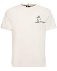 3 MONCLER GRENOBLE - Camiseta de algodón con logo - Lyst