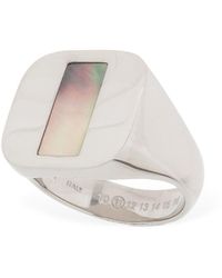 Maison Margiela Eckiger Ring - Mehrfarbig