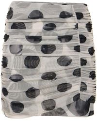 Simon Miller - Sissel Printed Mesh Mini Skirt - Lyst