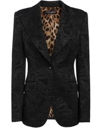 Dolce & Gabbana - Single-breasted Blazer Jacket - Lyst
