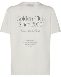 Golden Goose - Cream Cotton T-Shirt - Lyst