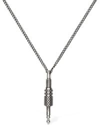 Cantini Mc Firenze Silver Jack Charm Long Necklace - Metallic
