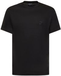 Giorgio Armani - Logo Cotton T-Shirt - Lyst