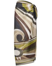 Emilio Pucci - Printed Cotton Long Sarong - Lyst