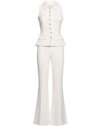 Self-Portrait - Buttoned Crepe Top & Pants - Lyst