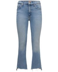 Mother - The Insider Crop Step Fray Jeans - Lyst