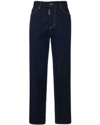 DSquared² - Jeans Mit Hoher Taille "boston" - Lyst