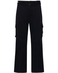 Dolce & Gabbana - Pantalones cargo de gabardina de algodón - Lyst