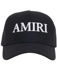 Amiri - Logo Cotton Canvas Trucker Hat - Lyst