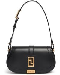 Versace - Mini Greca Goddess Leather Shoulder Bag - Lyst