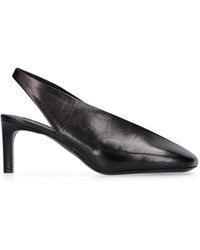 Jil Sander - Zapatos de tacón court de piel 65mm - Lyst