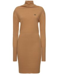 Vivienne Westwood - Bea Wool & Cashmere L/S Mini Dress - Lyst