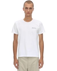 Jacquemus 'le T-shirt Brodé' Logo Embroidered T-shirt - White