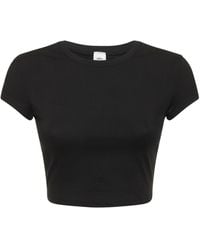 Alo Yoga - T-shirt à manches courtes alosoft finesse - Lyst