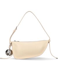 Burberry - Mini Shield Sling Leather Shoulder Bag - Lyst