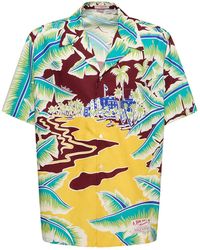 Valentino - Surf Rider Printed Cotton Bowling Shirt - Lyst