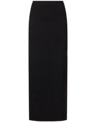 Matteau - Wool Blend Crepe Long Skirt - Lyst