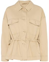 Weekend by Maxmara - Jacke Aus Baumwolle Und Leinen "eger" - Lyst