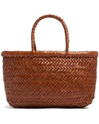 Dragon Diffusion - Mini Flat Gora レザーバスケットバッグ - Lyst