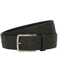 Bottega Veneta - 3.5Cm New Intreccio Buckle Leather Belt - Lyst