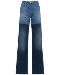 Peter Do - Jeans Rectos De Denim De Algodón Con Cintura Alta - Lyst