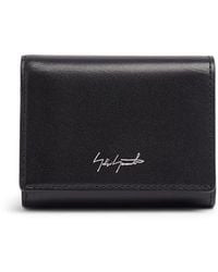 Yohji Yamamoto - Trifold Leather Wallet - Lyst