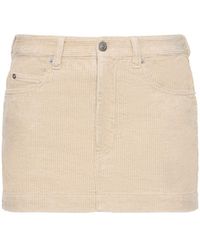Isabel Marant - Rania Corduroy Cotton Linen Mini Skirt - Lyst