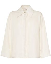 Max Mara - Robinia Linen Wide Sleeve Shirt - Lyst