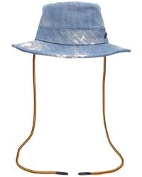 Borsalino - Tanaka Cotton Denim Hat - Lyst