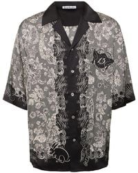 Acne Studios - Sowen Printed Viscose Bowling Shirt - Lyst