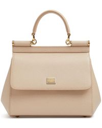 Dolce & Gabbana - Small Sicily Dauphine Leather Bag - Lyst