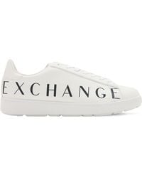 armani exchange shoes white