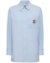 KENZO - Boke Flower Cotton Poplin Shirt - Lyst