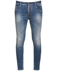 DSquared² 14cm Jeans Aus Baumwolldenim "super Twinky" - Blau