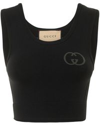 Gucci Top in jersey - Nero