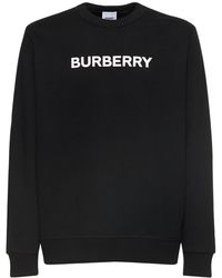 Burberry - Sweat-shirt En Jersey De Coton À Logo Burlow - Lyst