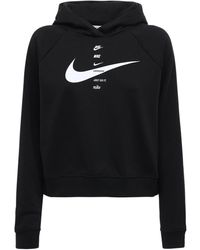 Nike Худи Swoosh В Цвете В Черных Тонах - Черный