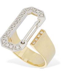Eera - 18kt Gold & Diamond Ring - Lyst