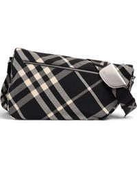 Burberry - Large Maderia Check Shield Messenger Bag - Lyst