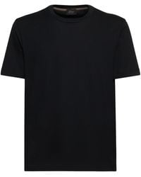 Brioni - T-shirt Aus Baumwolljersey - Lyst