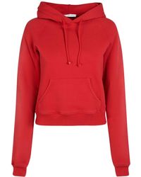 The Row - Timmi Cotton Blend Jersey Crop Hoodie - Lyst