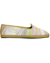 Emilio Pucci - 10mm Hohe Loafers Aus Canvas - Lyst
