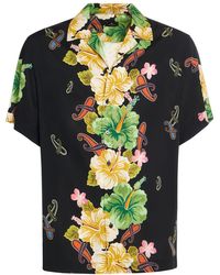 Etro - Floral Cotton Short Sleeve Shirt - Lyst