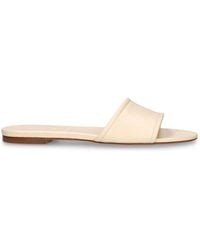 Aeyde - 10mm Sumi Flat Leather Slide Sandals - Lyst